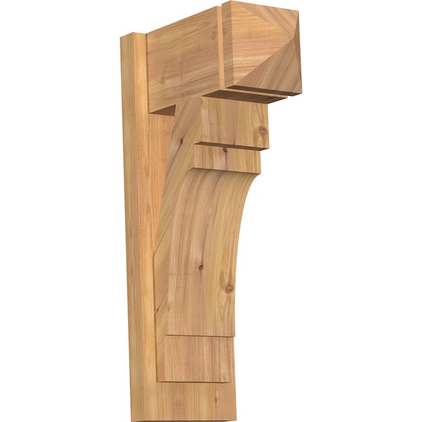 Ekena Millwork Merced Arts & Crafts Smooth Outlooker, Western Red Cedar, 7 1/2"W x 14"D x 26"H OUT08X14X26MRC03SWR - main